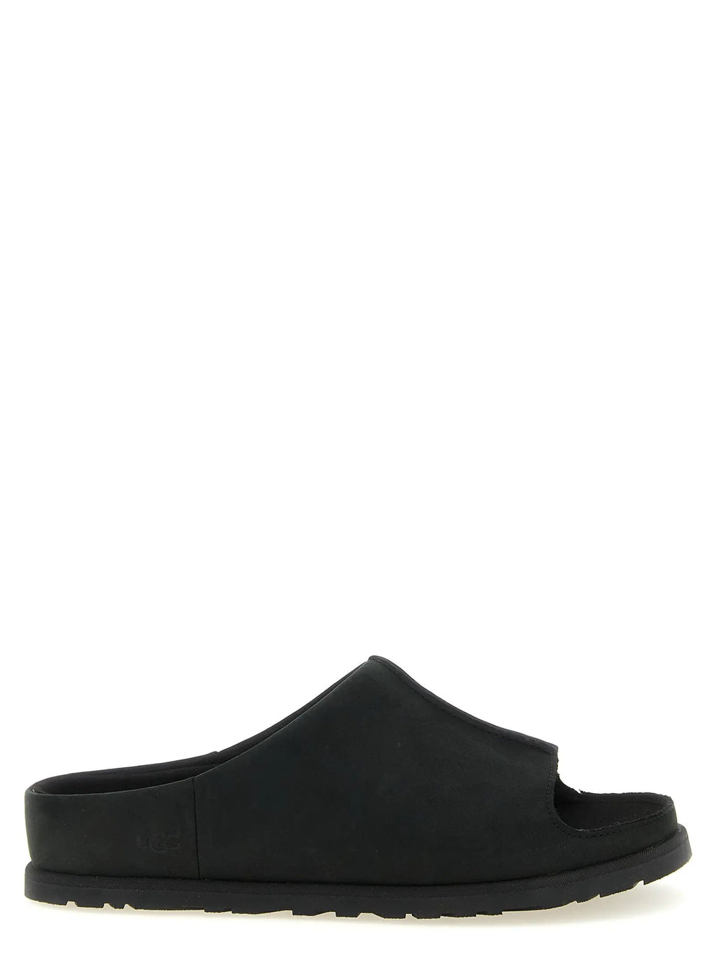 UGG Black Leather Slides