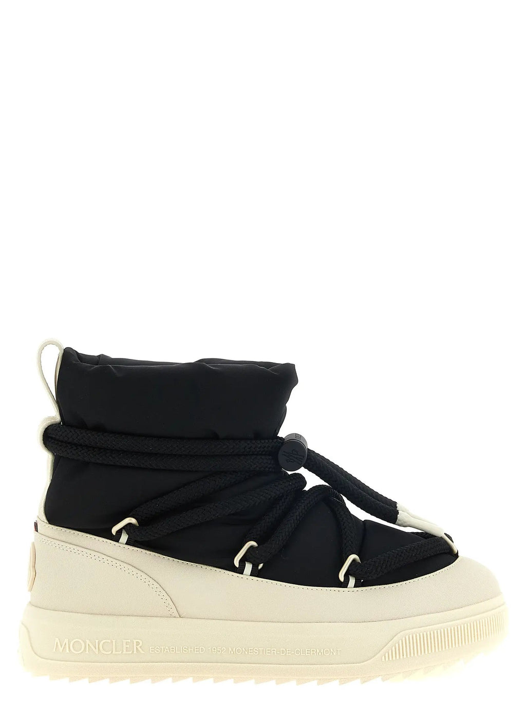 Bottines à lacets Moncler en polyamide noir