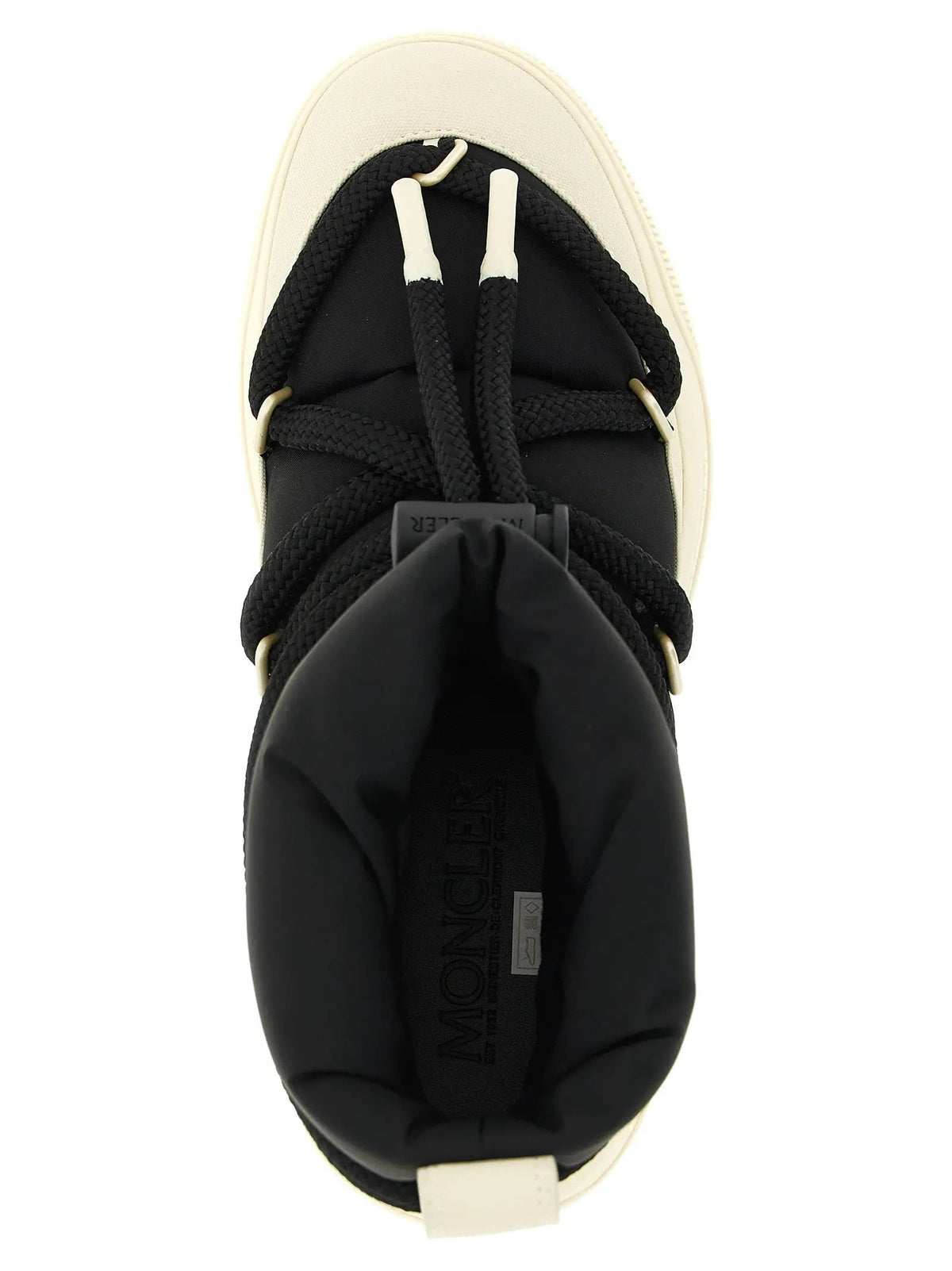 Bottines à lacets Moncler en polyamide noir