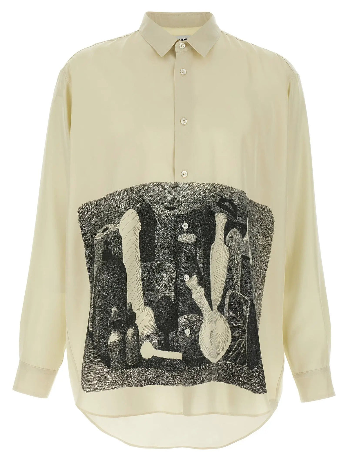 Blouse en soie beige Magliano