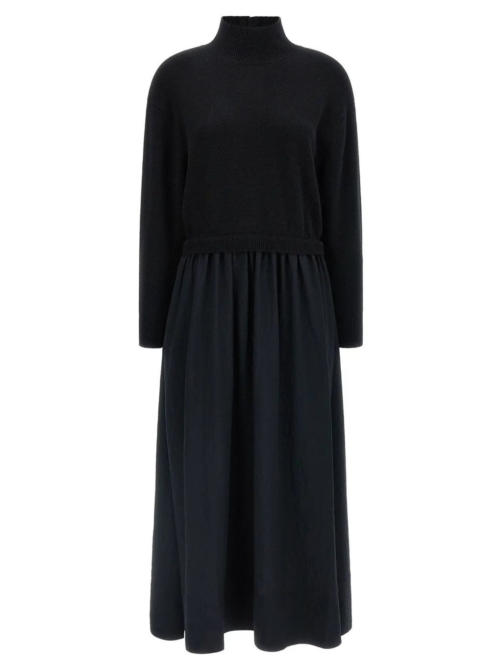 Polo Ralph Lauren Black Wool Long Dress