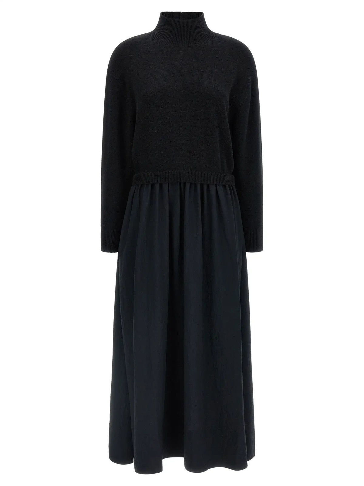 Polo Ralph Lauren Black Wool Long Dress