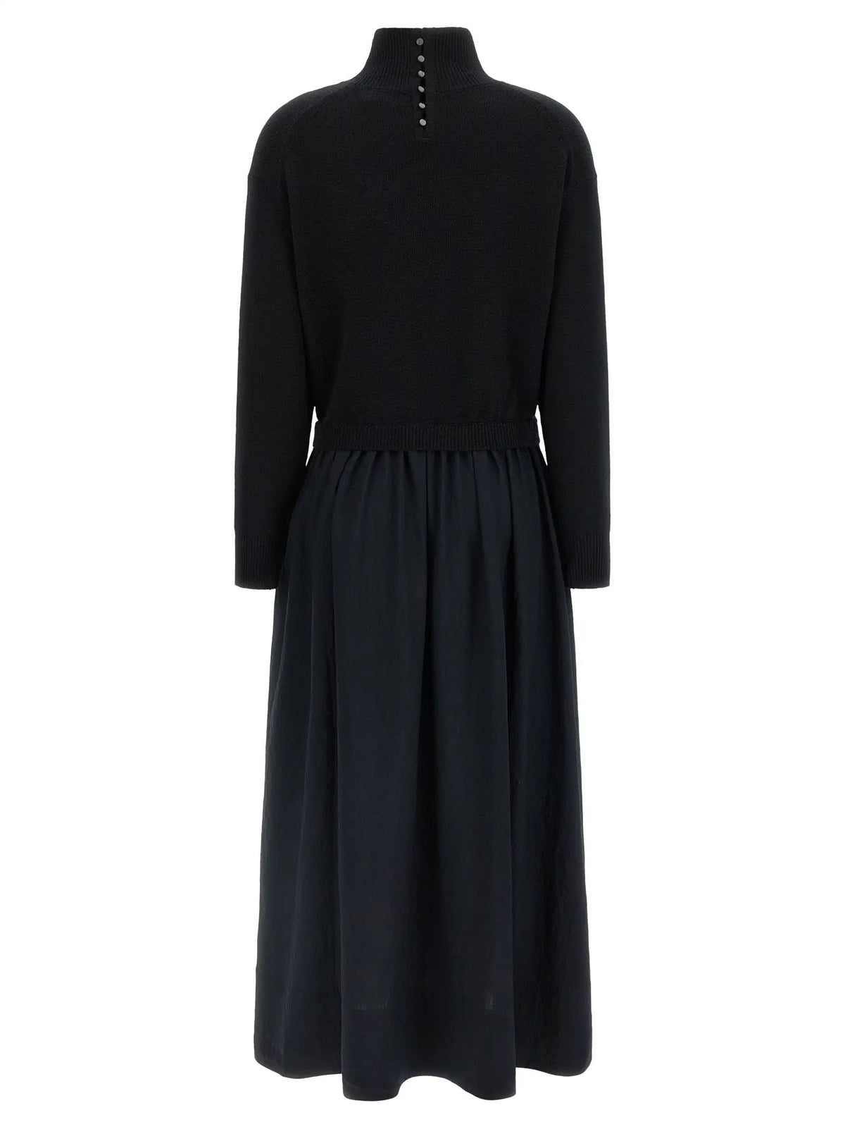 Polo Ralph Lauren Black Wool Long Dress