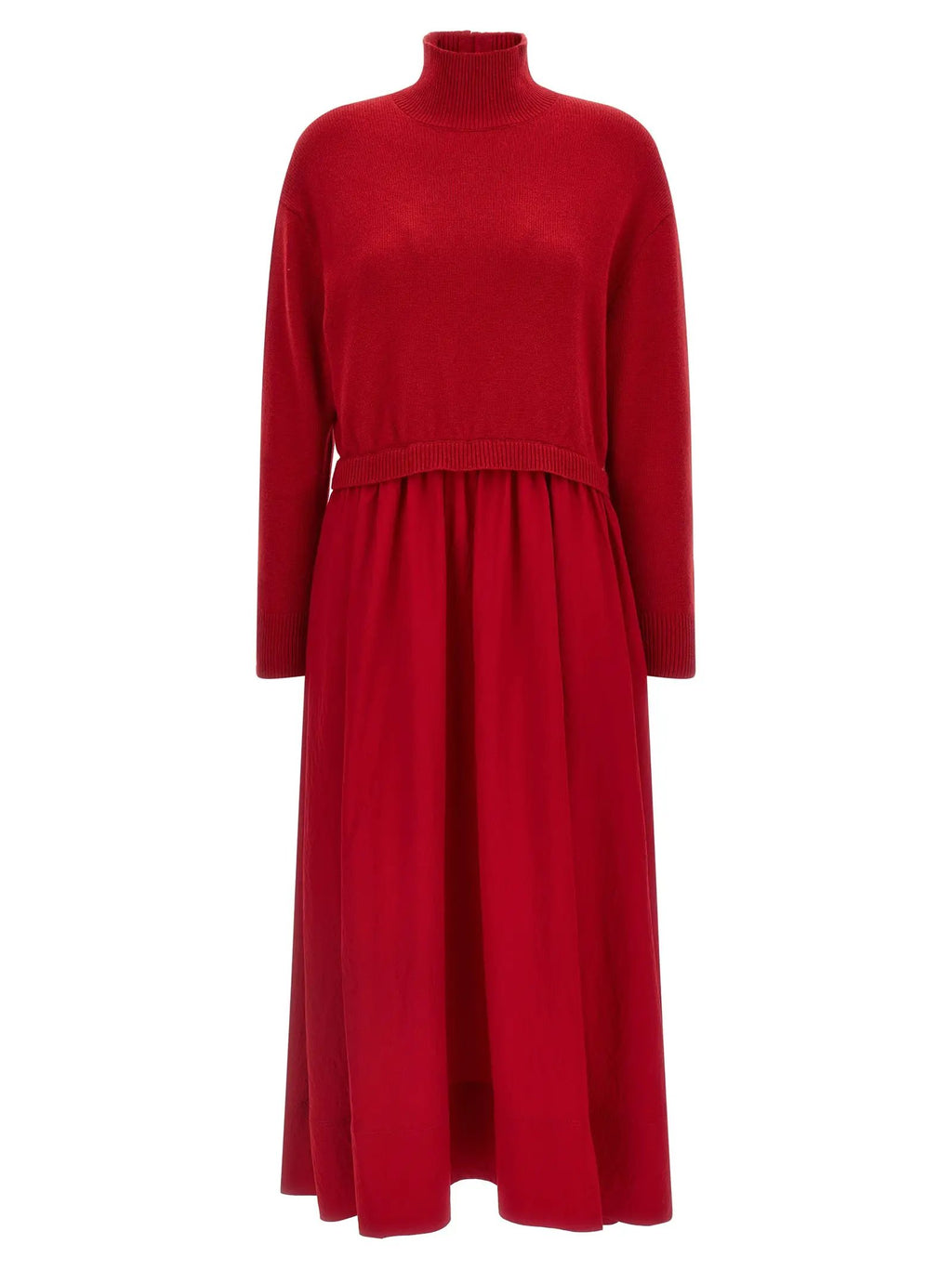 Robe longue en laine rouge Polo Ralph Lauren