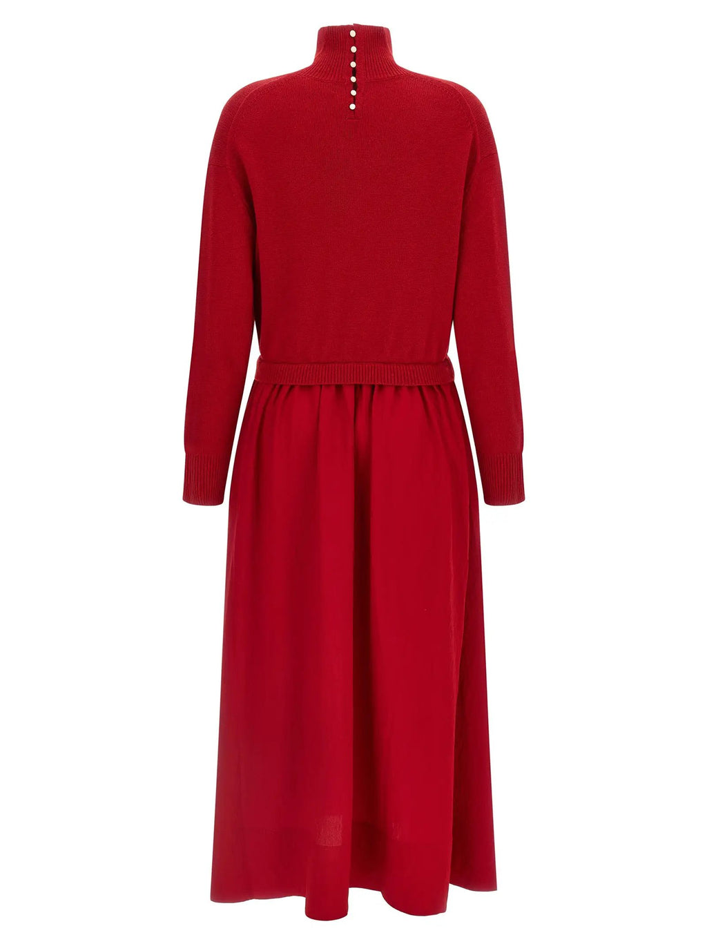 Robe longue en laine rouge Polo Ralph Lauren