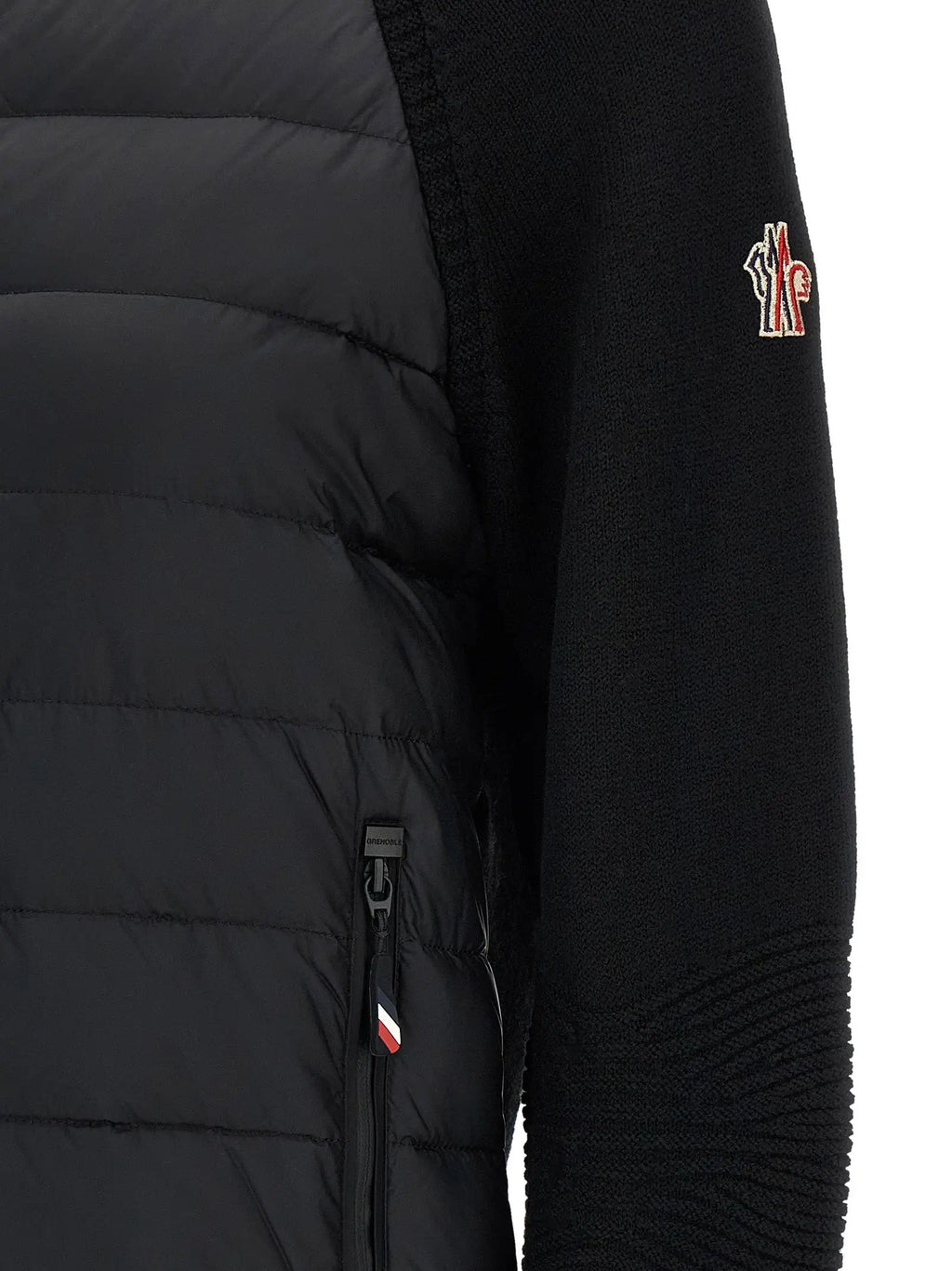 Moncler Grenoble Black Polyamide Cardigan