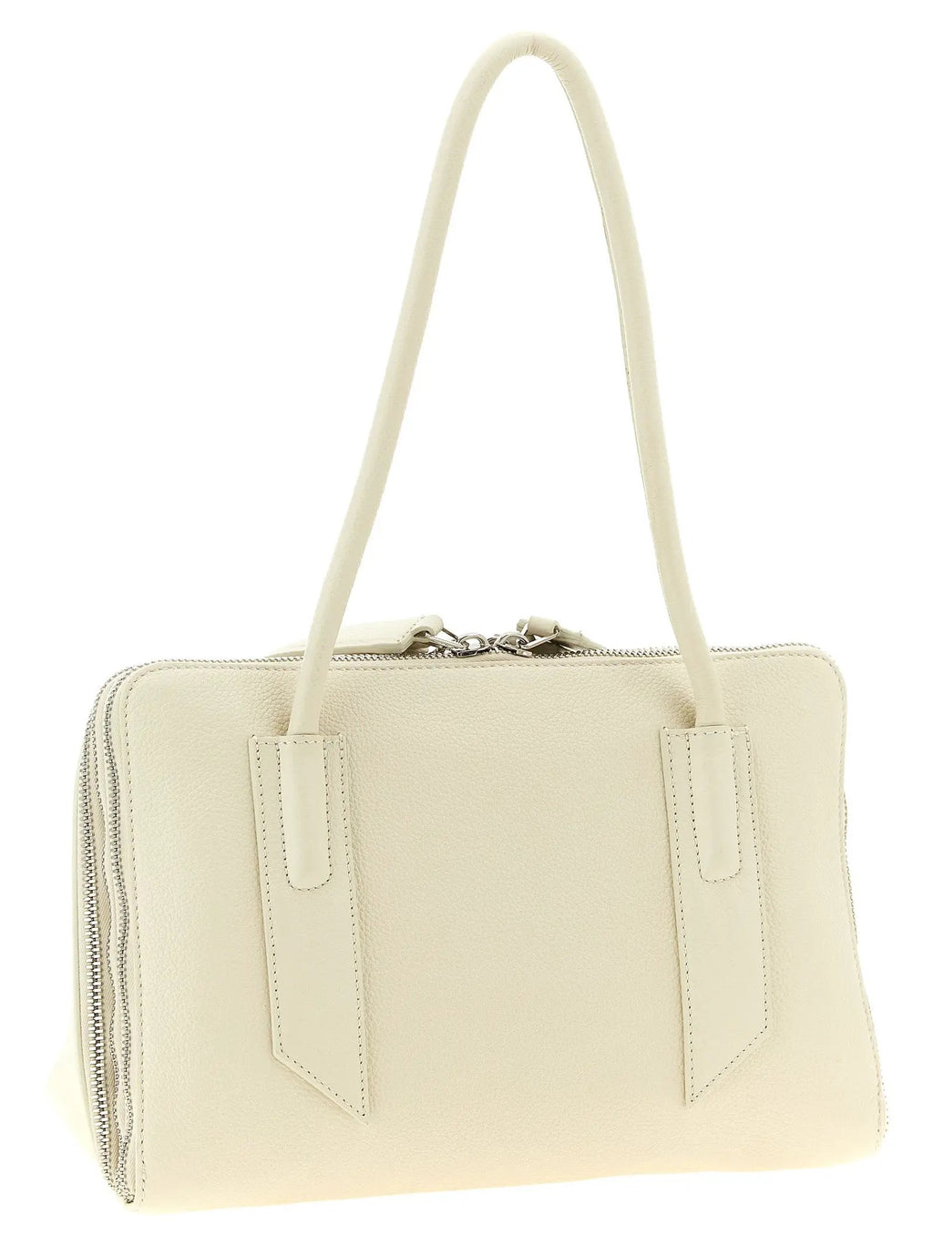 Sac porté épaule The Attico en cuir de veau blanc