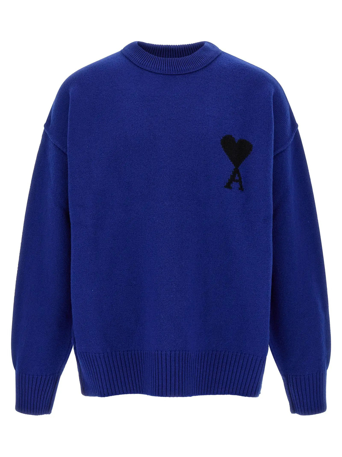 Ami Paris Blue Wool Cardigan