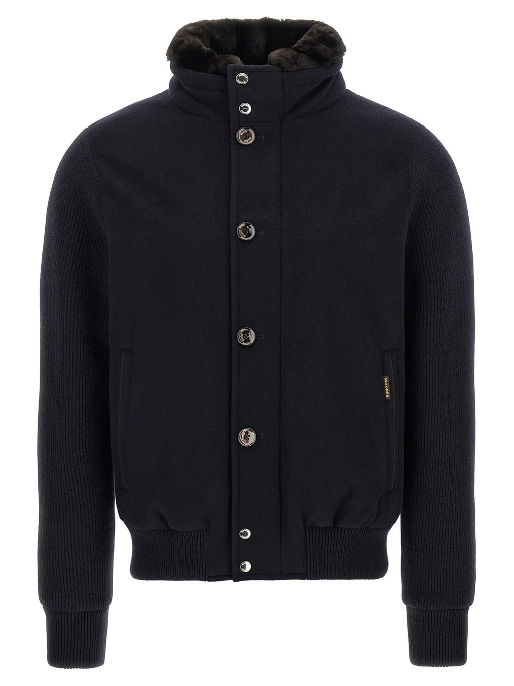 MooRER Blue Wool Bomber