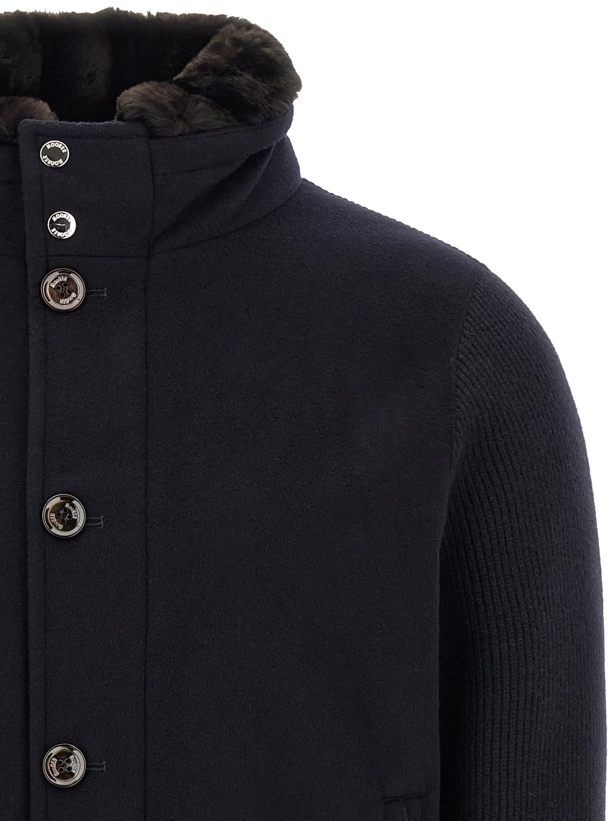 MooRER Blue Wool Bomber