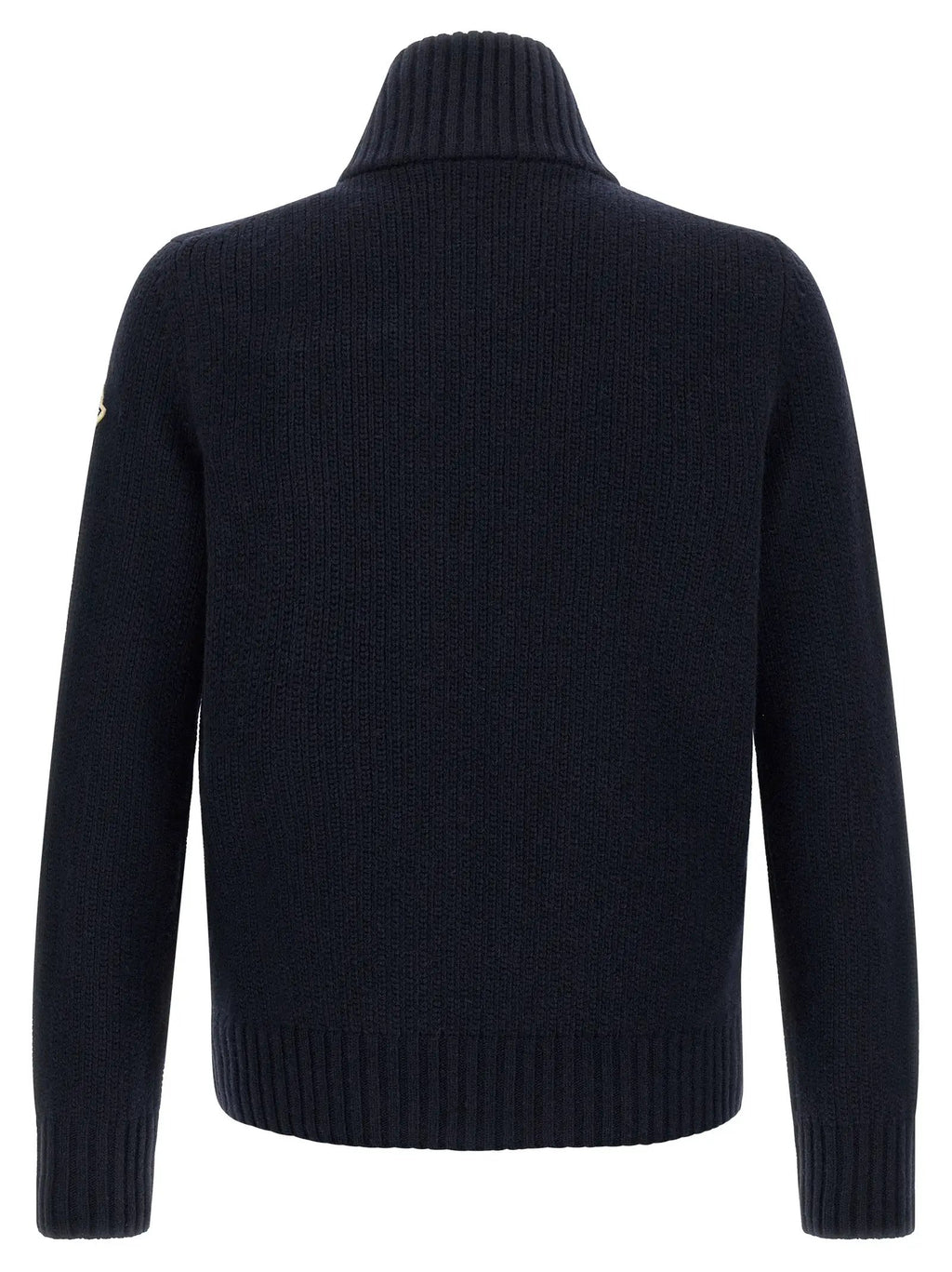 Moncler Blue Virgin Wool Cardigan
