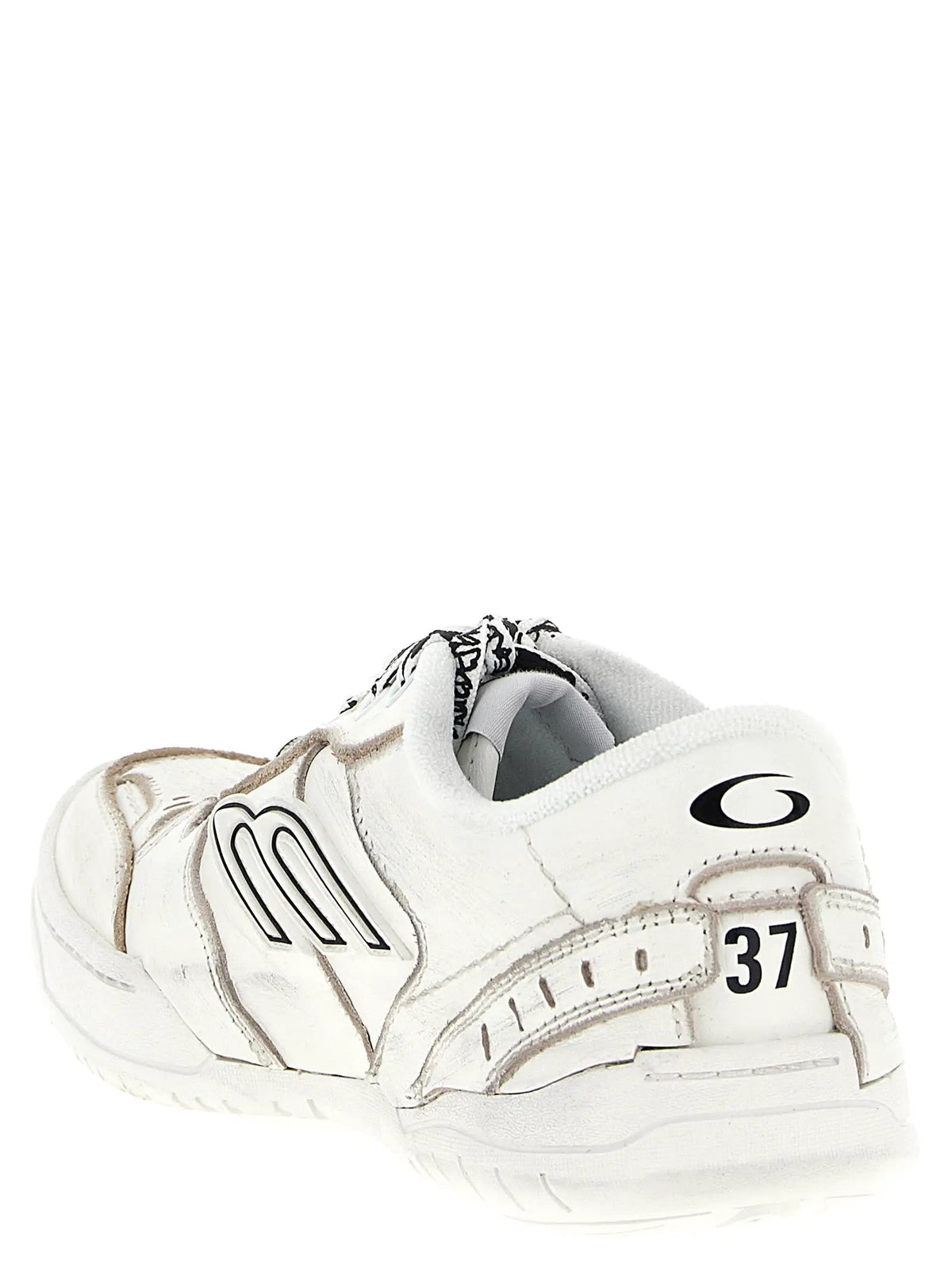 Balenciaga White Calfskin Athletic Sneakers