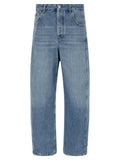 Jean taille haute en coton bleu Jacquemus