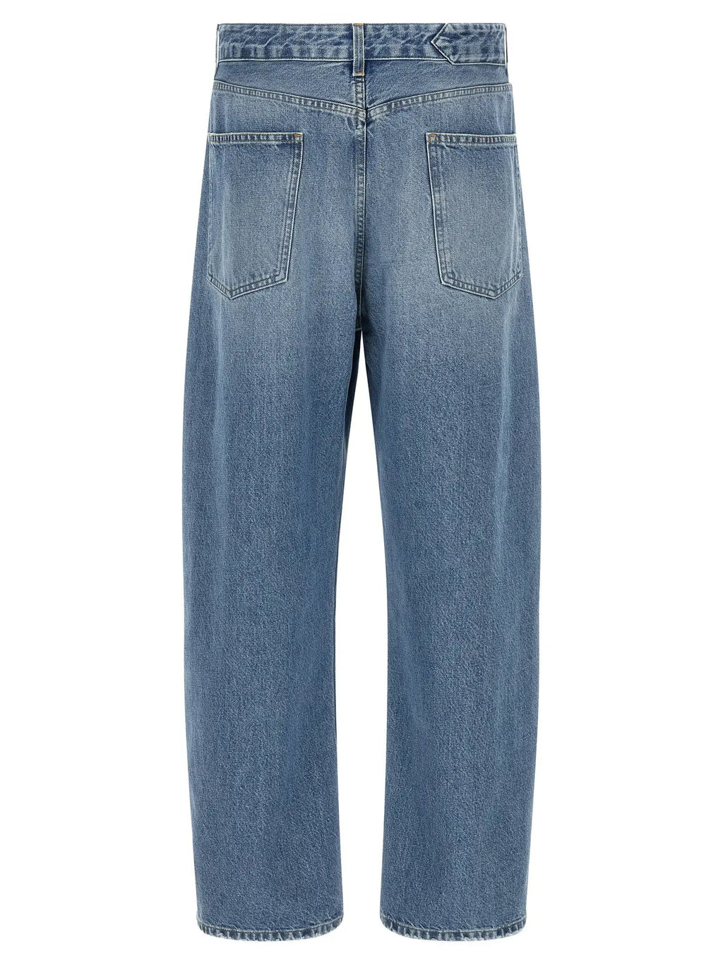 Jean taille haute en coton bleu Jacquemus