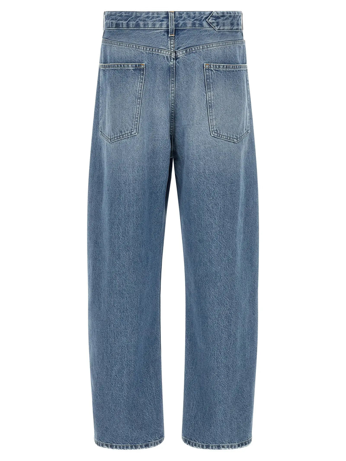 Jean taille haute en coton bleu Jacquemus