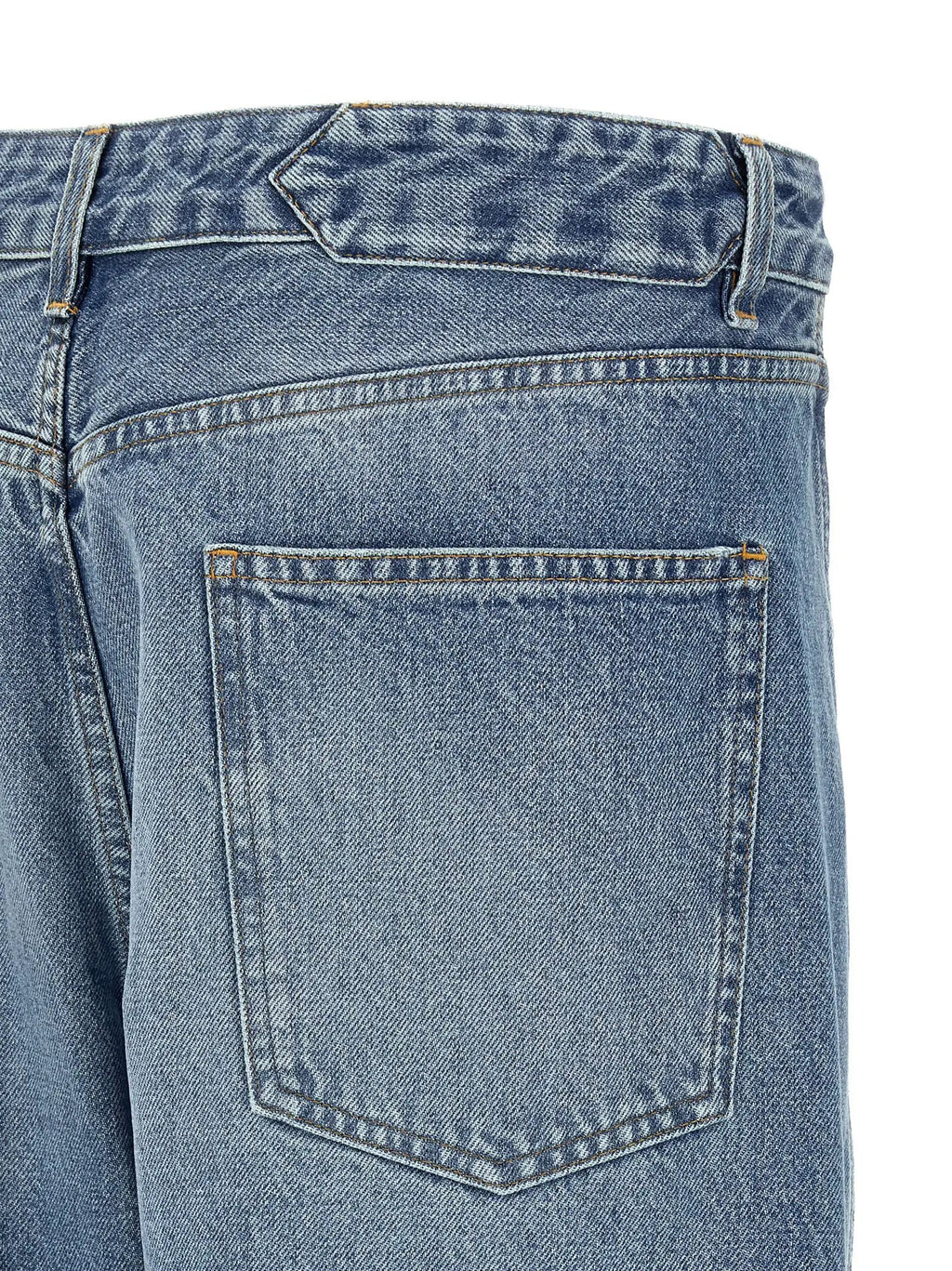 Jean taille haute en coton bleu Jacquemus