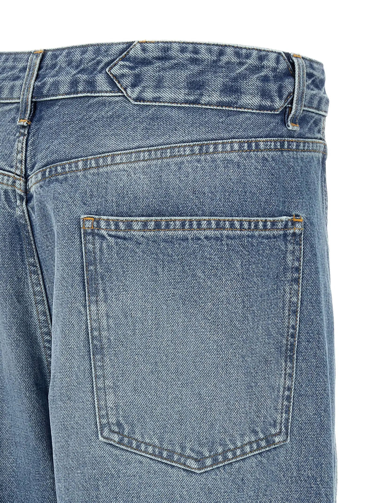 Jean taille haute en coton bleu Jacquemus