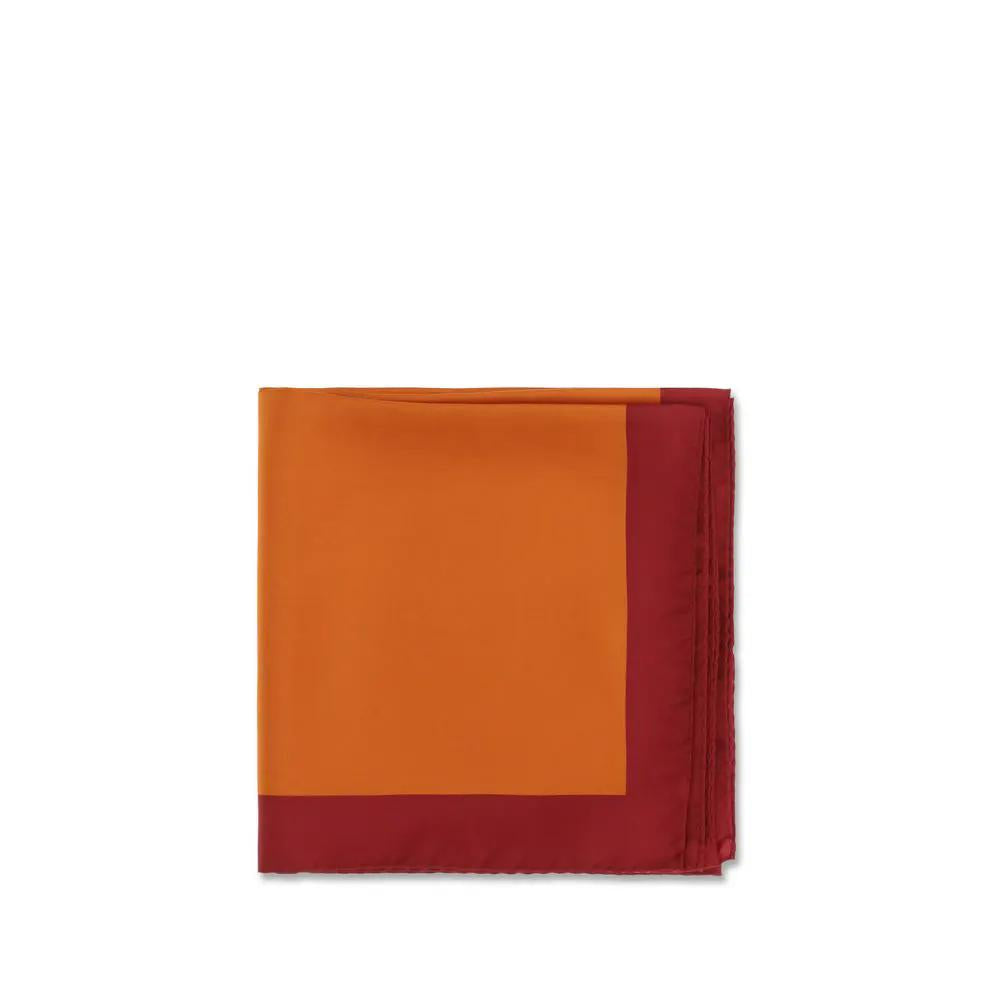 Saint Laurent Saint Laurent Orange Silk Foulard