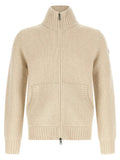 Moncler Moncler Beige Virgin Wool Cardigan