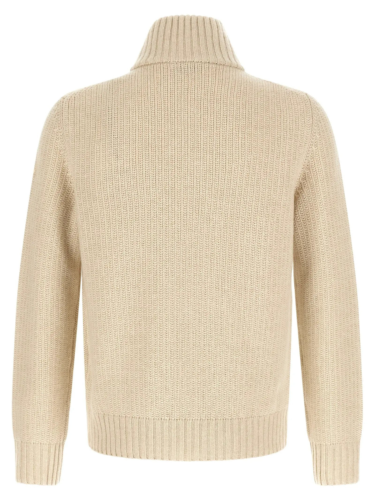 Moncler Moncler Beige Virgin Wool Cardigan