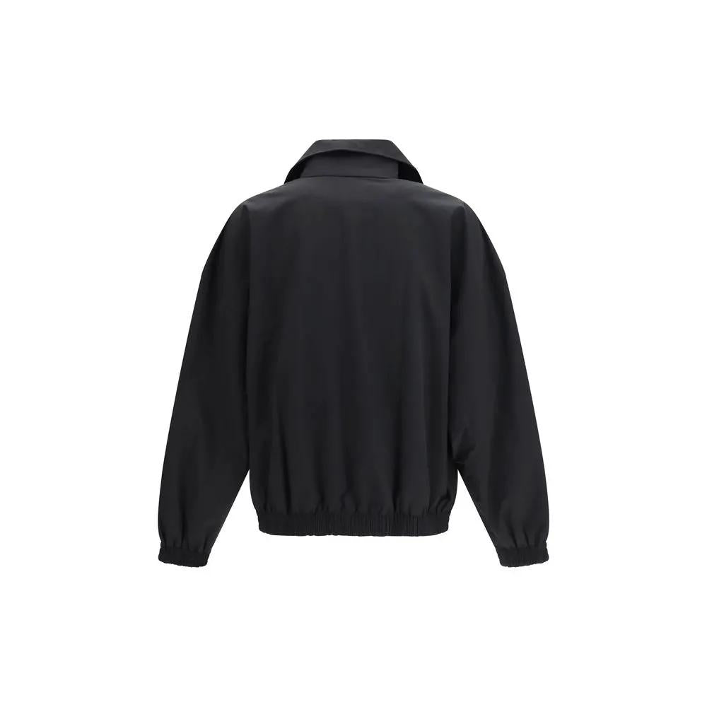 Balenciaga Black Cotton Full-Length Jacket