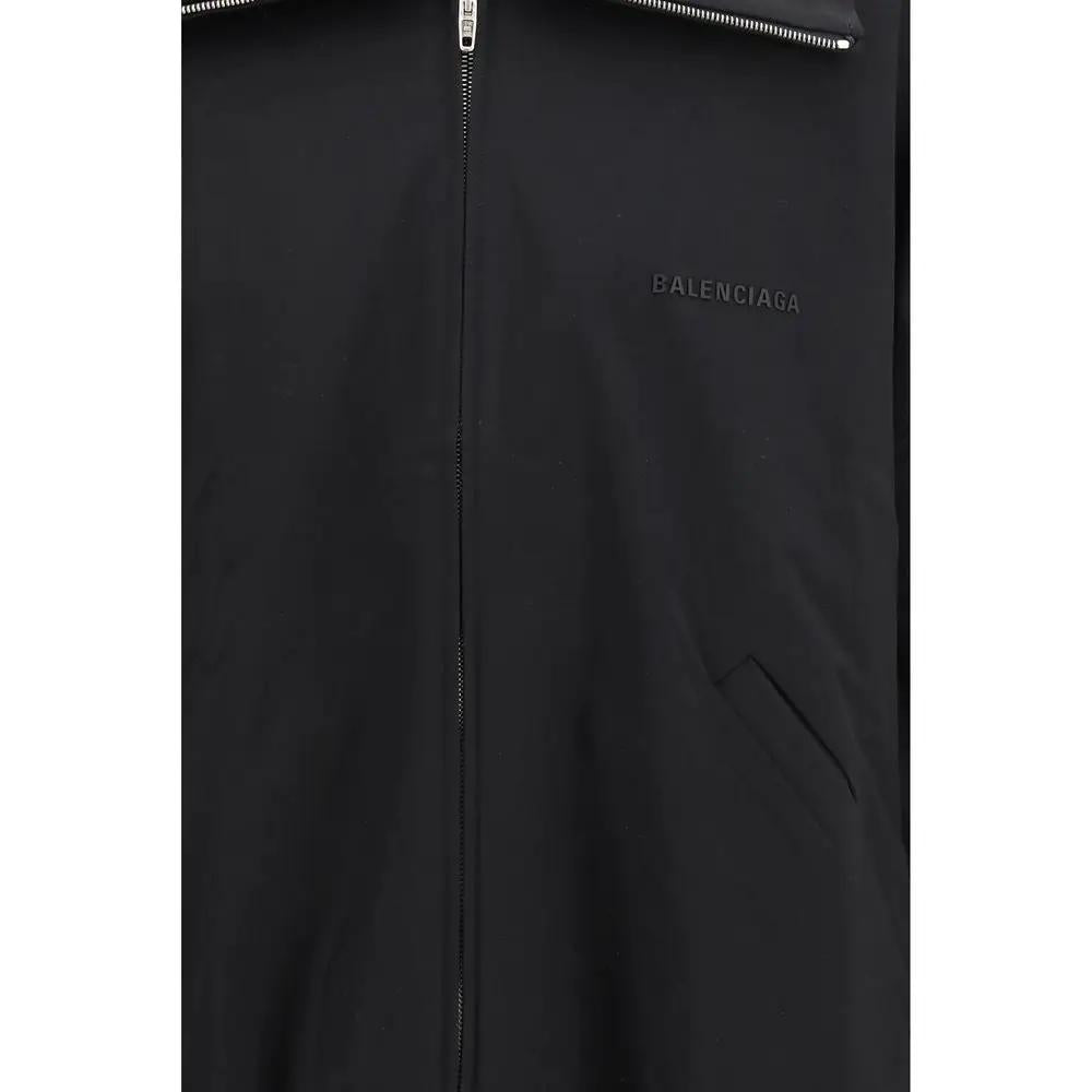 Balenciaga Black Cotton Full-Length Jacket