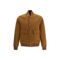 Woolrich Woolrich Brown Wool Oves Aries Bomber