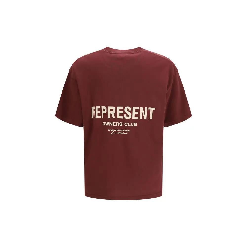 T-shirt en coton Bordeaux Represent