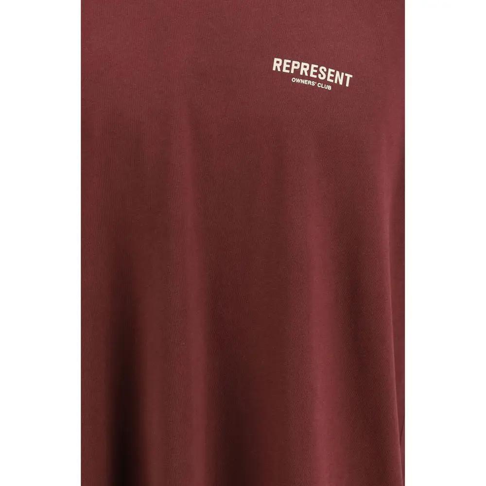 T-shirt en coton Bordeaux Represent