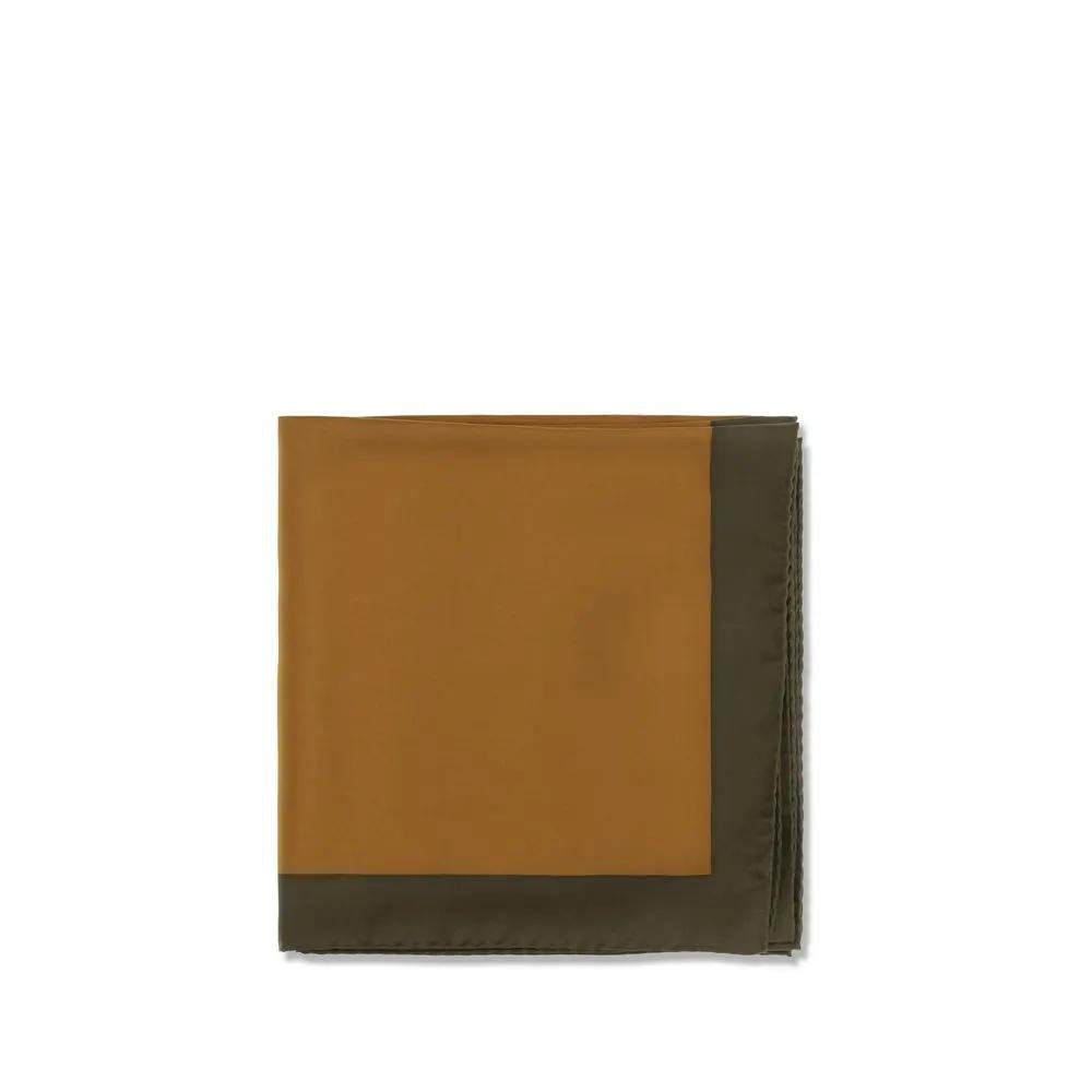 Saint Laurent Saint Laurent Brown Silk Scarf