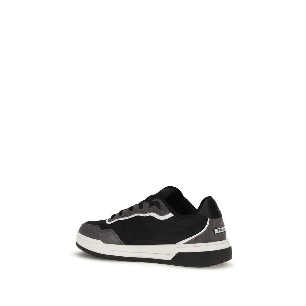 Palm Angels Black Calf Leather Bos Taurus Low Top Sneakers