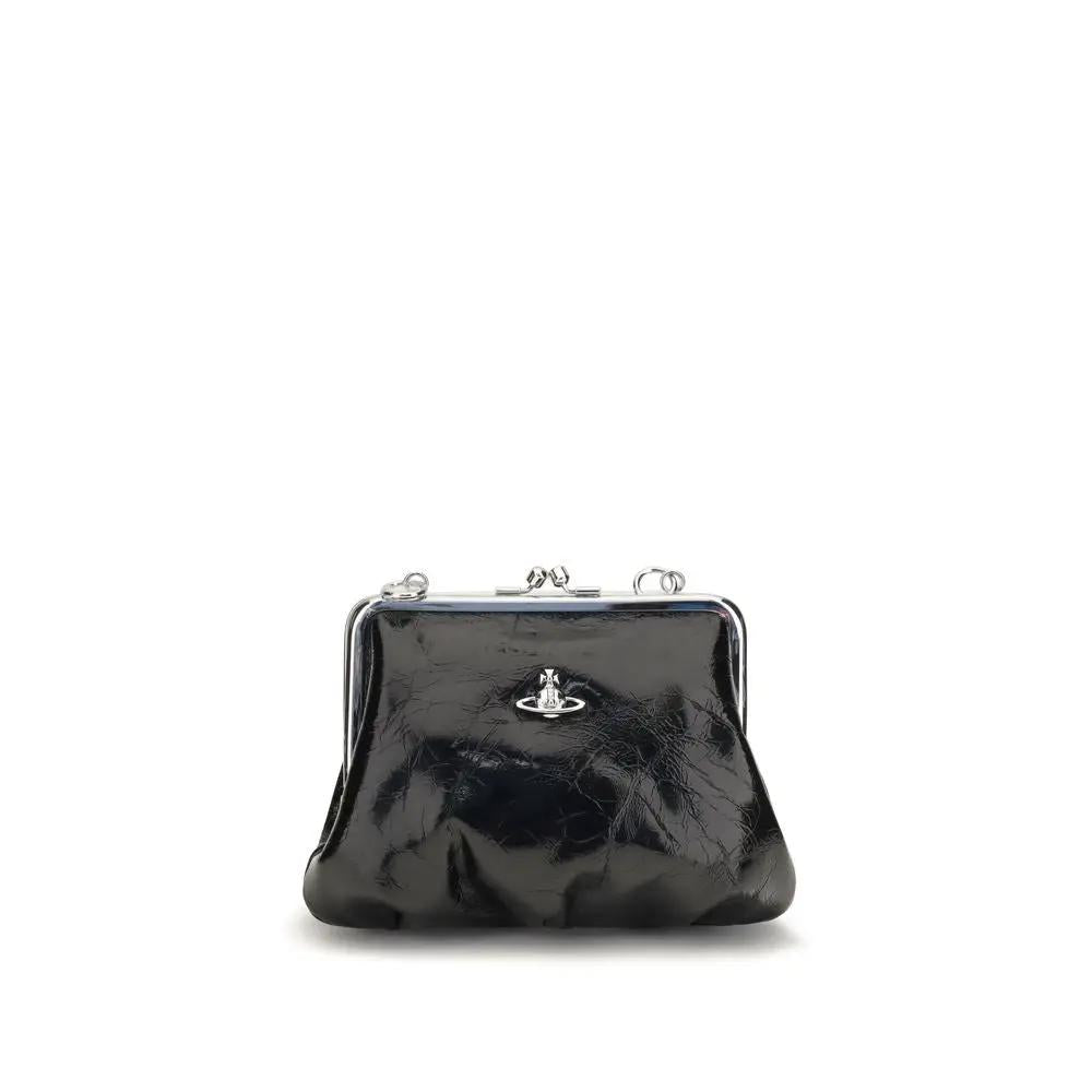 Portefeuille Vivienne Westwood en cuir de veau noir Bos Taurus