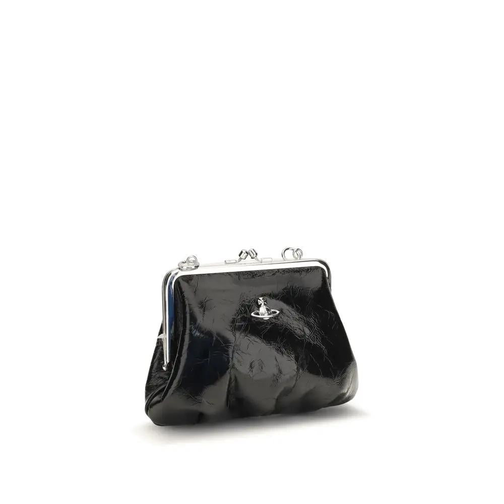 Portefeuille Vivienne Westwood en cuir de veau noir Bos Taurus