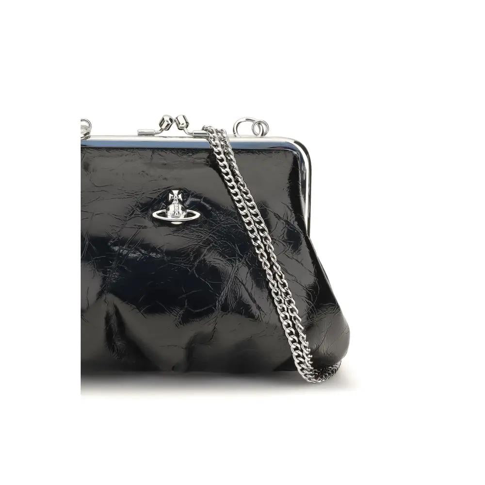 Portefeuille Vivienne Westwood en cuir de veau noir Bos Taurus
