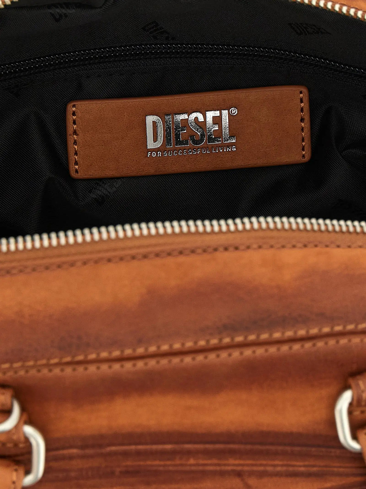 Sac à bandoulière Diesel marron en autres fibres