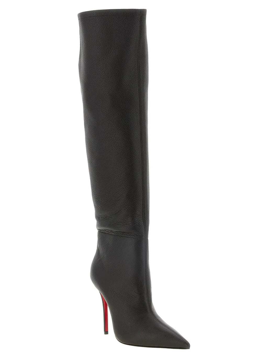 Cuissardes Christian Louboutin en peau de chèvre marron