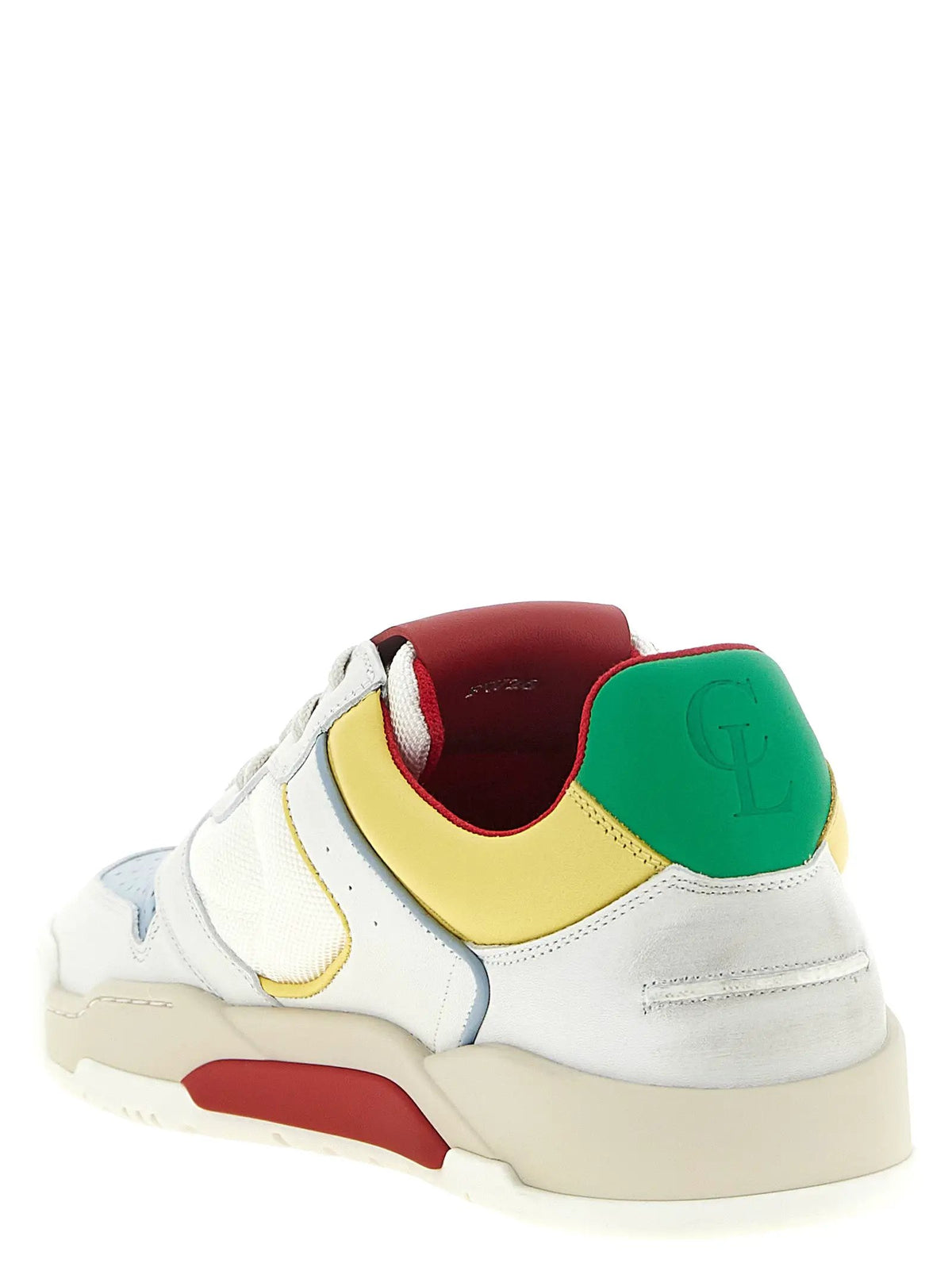 Baskets de sport Christian Louboutin en cuir de veau multicolore