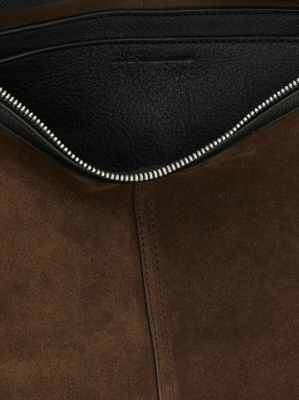 Ami Paris Brown Cowhide Crossbody Bag
