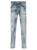 Jean fuselé en coton bleu Dsquared²