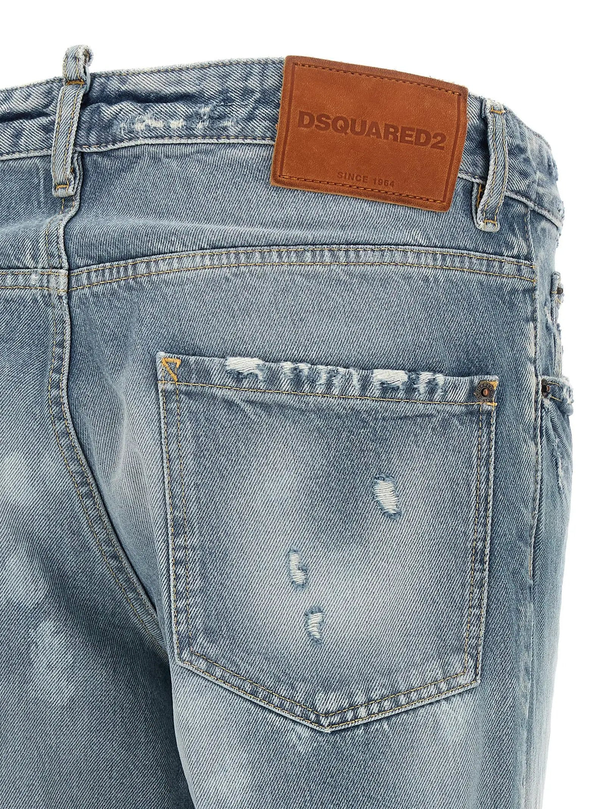 Jean fuselé en coton bleu Dsquared²