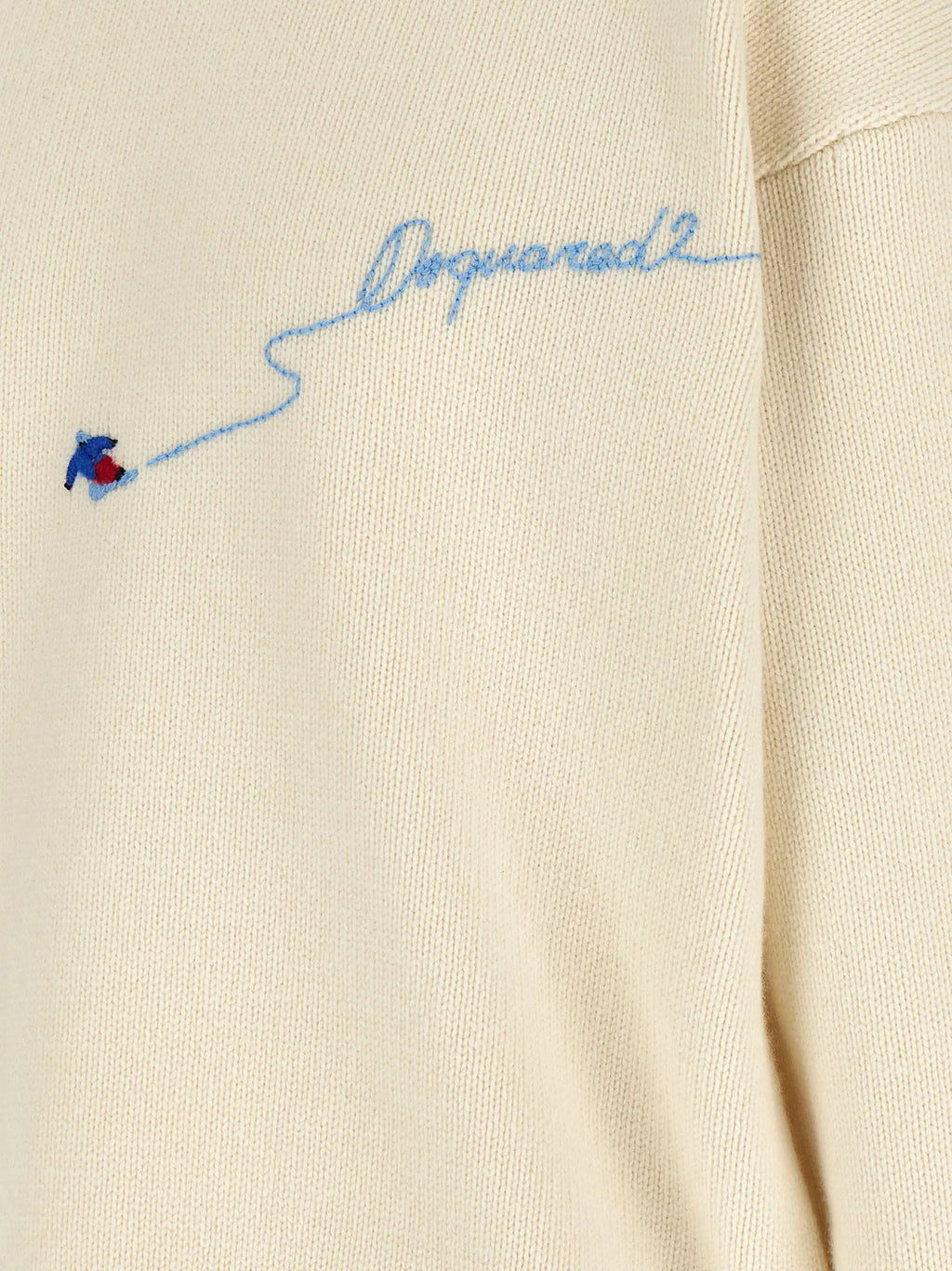 Dsquared² White Wool Cardigan