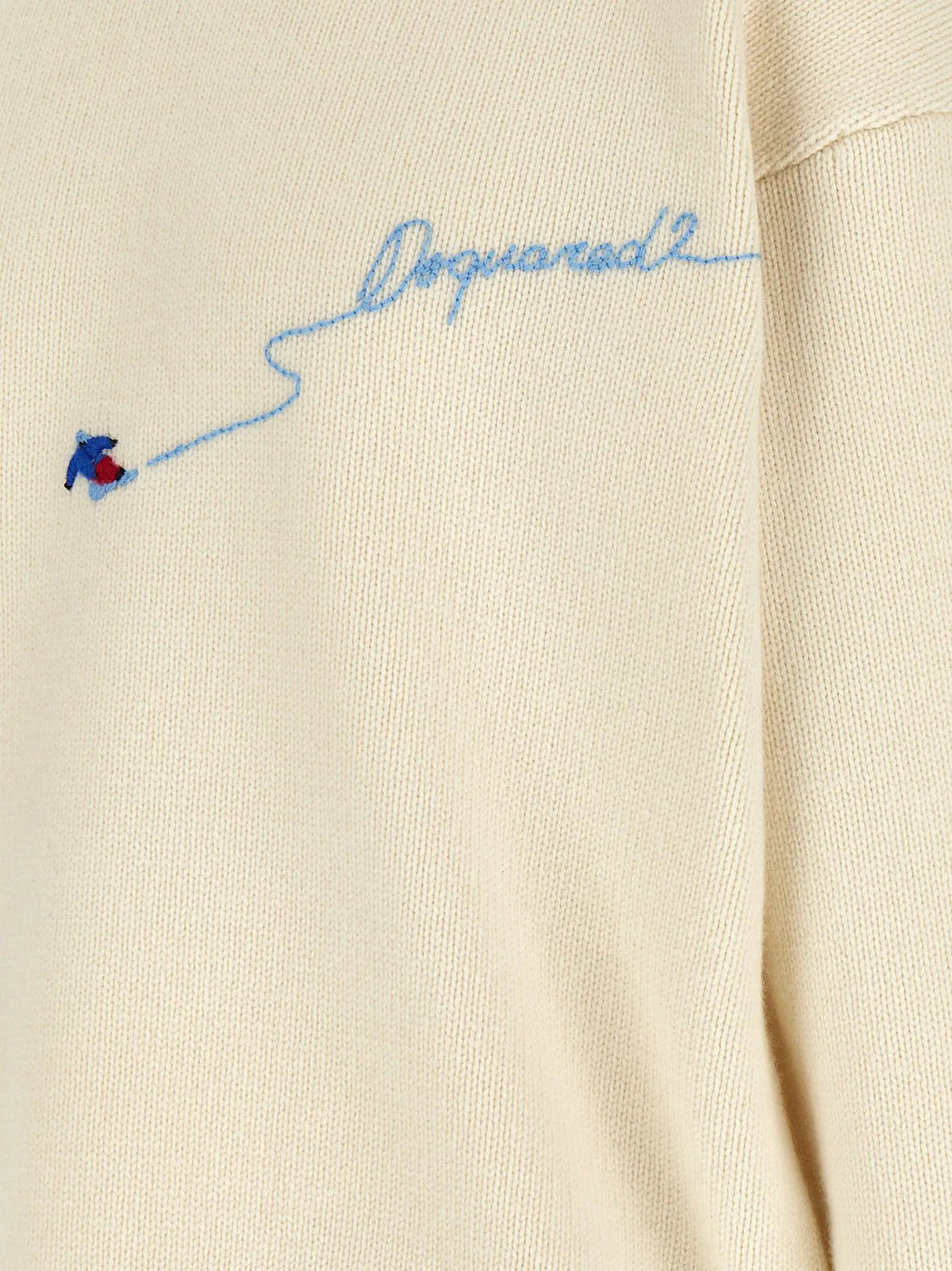 Dsquared² White Wool Cardigan