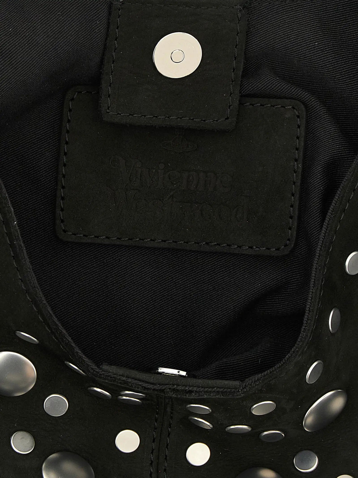 Sac à bandoulière Vivienne Westwood en cuir de vachette noir