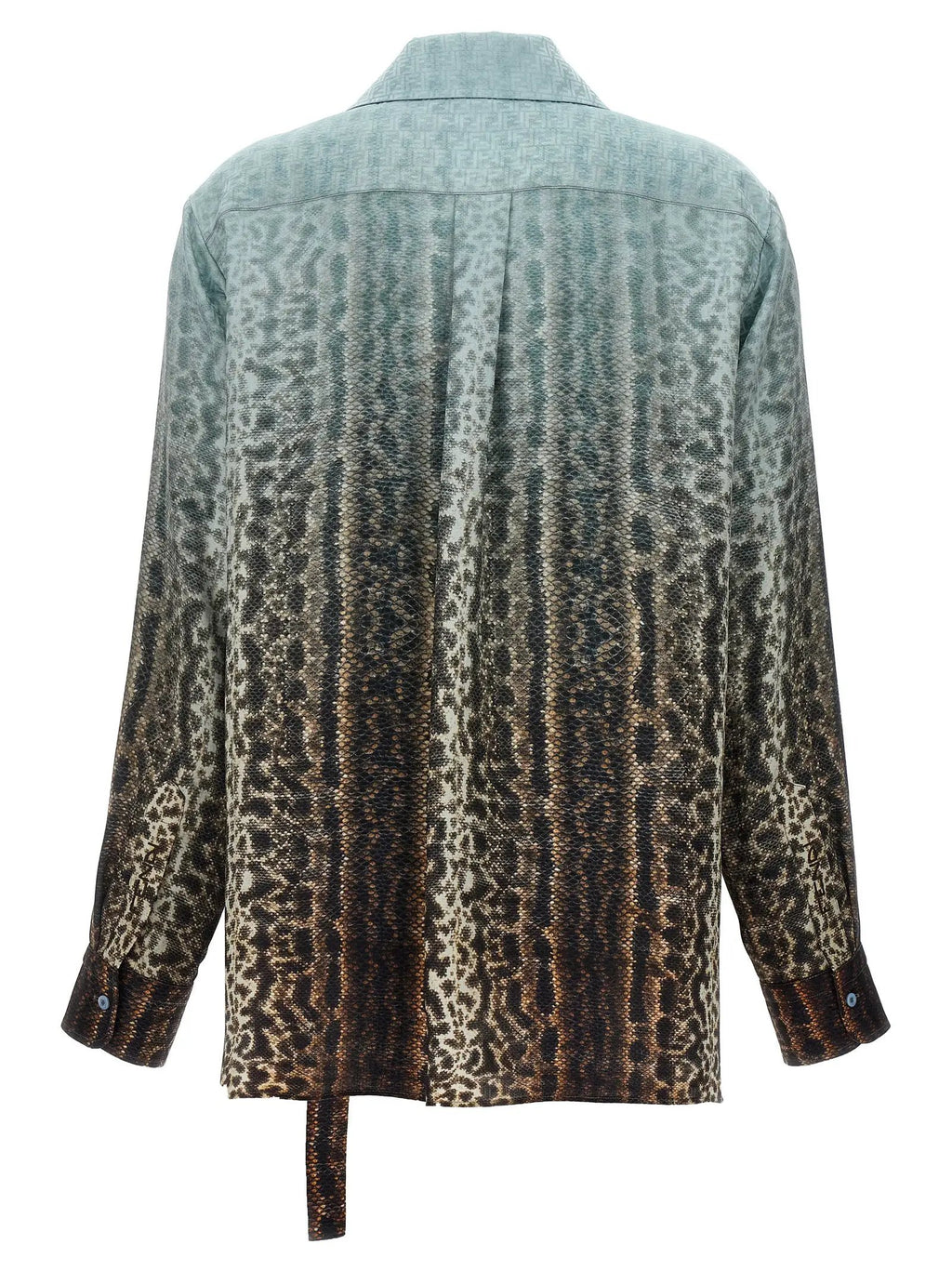 Chemisier Fendi en soie multicolore
