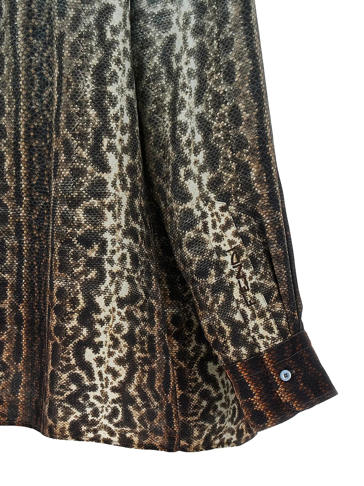 Chemisier Fendi en soie multicolore