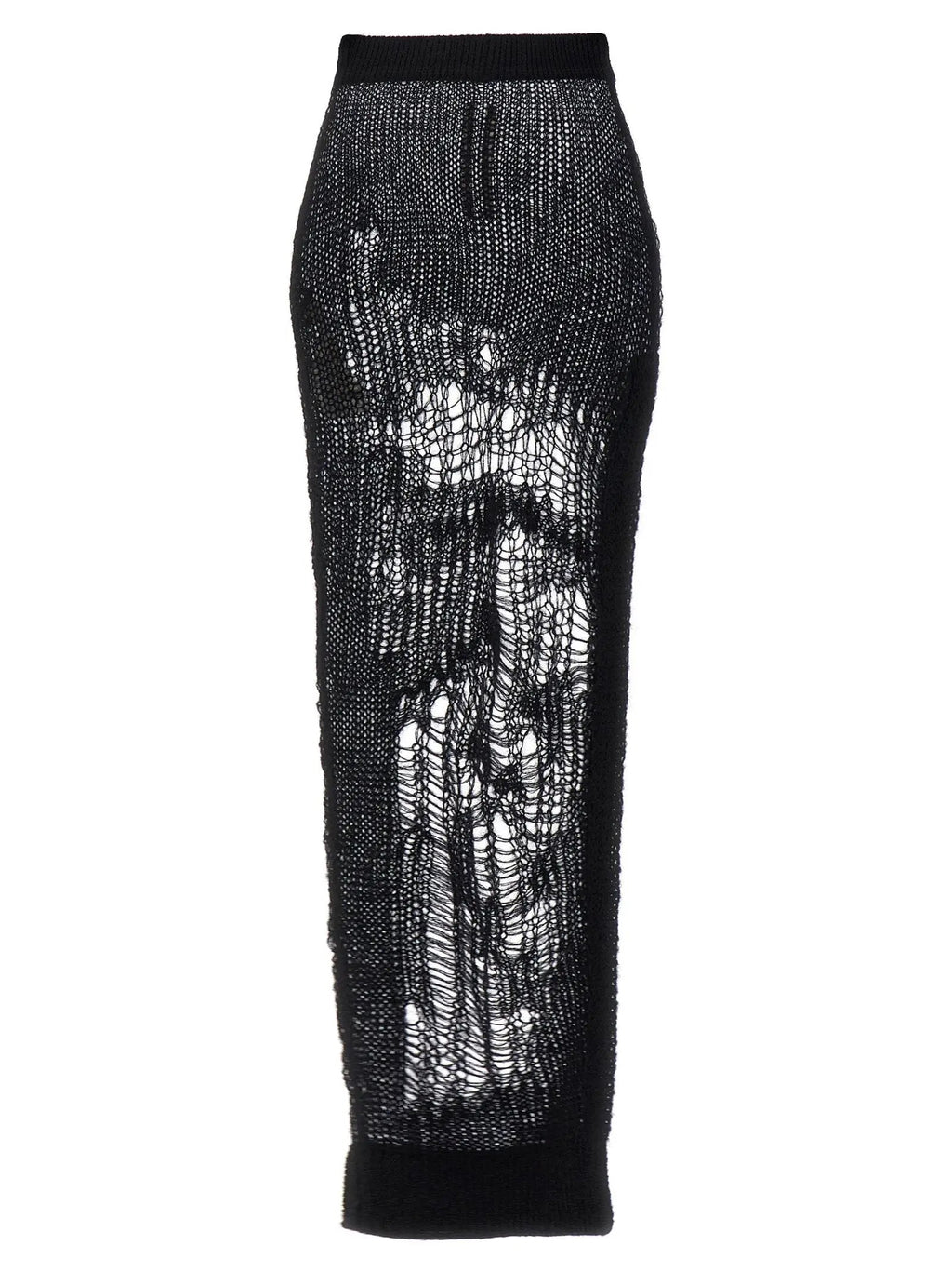 Mini-jupe Rick Owens en nylon noir