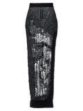 Mini-jupe Rick Owens en nylon noir