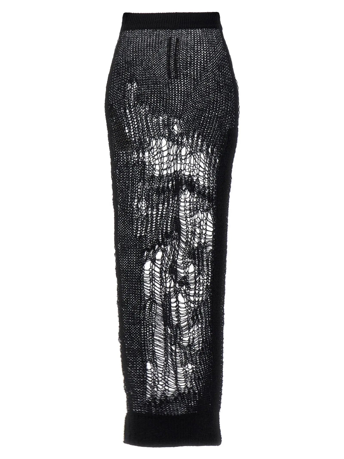 Mini-jupe Rick Owens en nylon noir