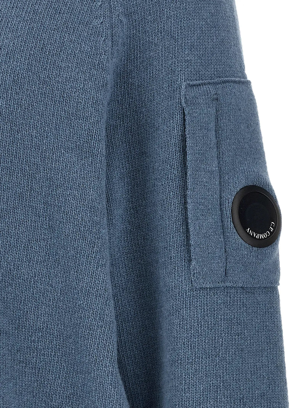 Cardigan en laine bleu C.P. Company
