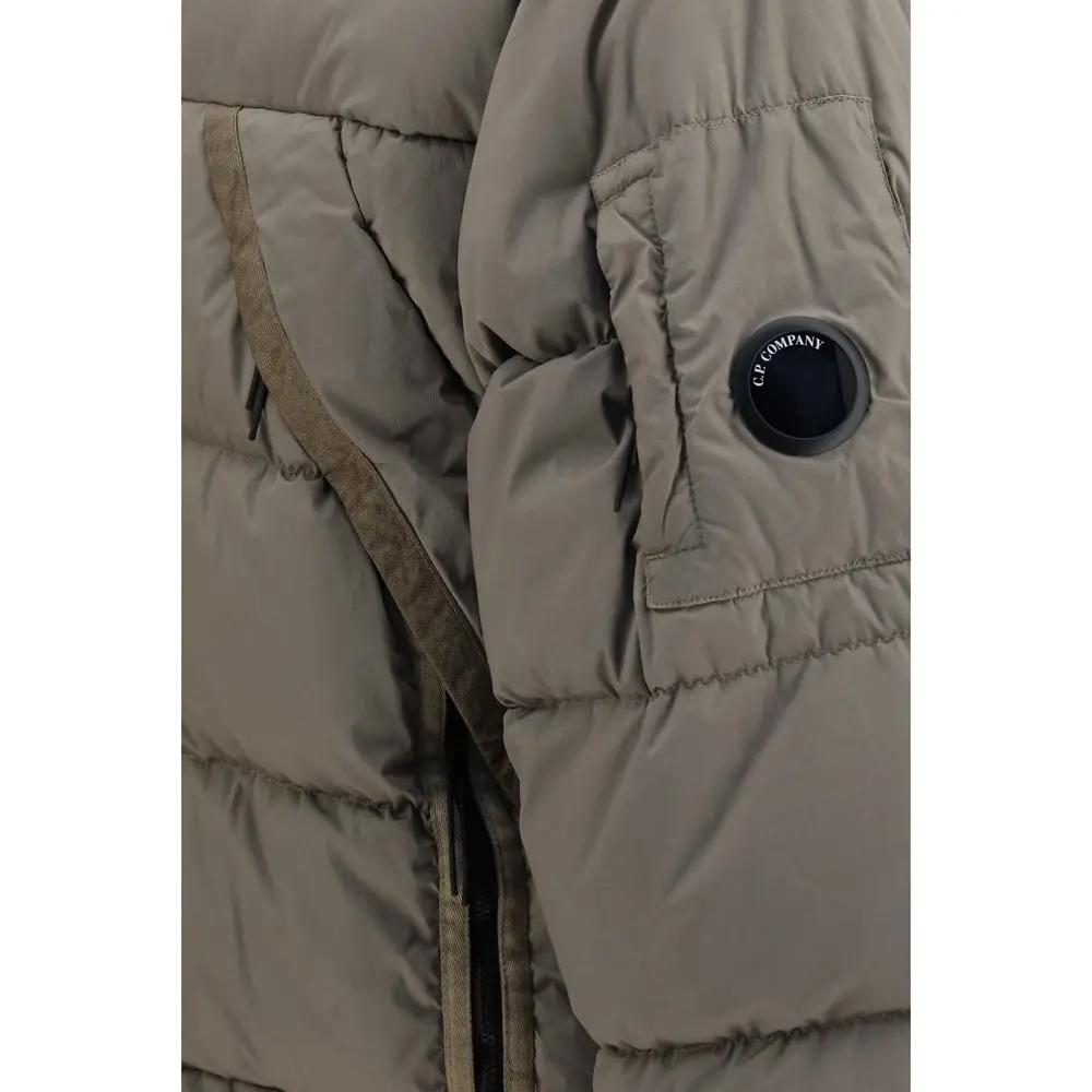 Veste longue C.P. Company en polyamide gris